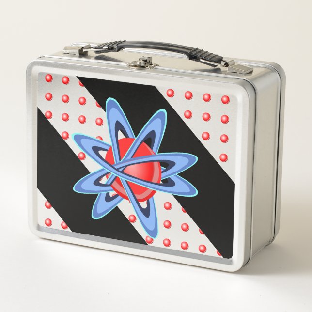 Atom Suspended in Beams Metal Lunch Box (Front)