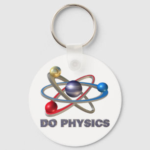 Atom symbol keychain
