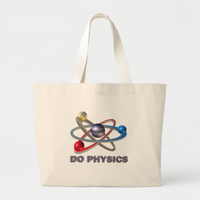 Atom symbol large tote bag (Front)