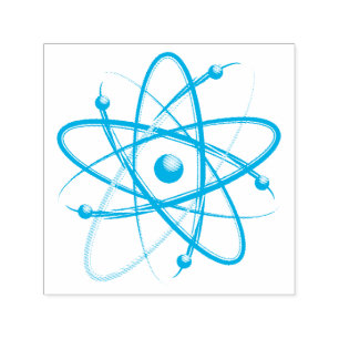 Atom Symbol   Science Rules Self-inking Stamp