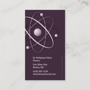 Atome - carte de visite de scientifique