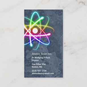 Atome - carte de visite de scientifique