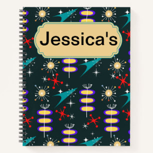 Atomic 50s planner notebook