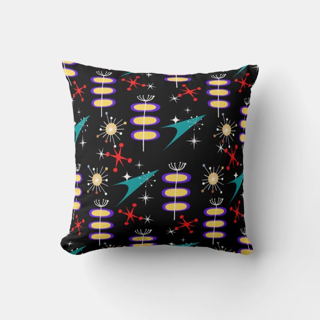 Atomic 50s throw pillow (Front)
