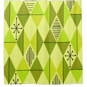 Atomic Age Art Diamonds Chartreuse