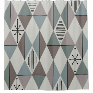 Atomic Age Art Diamonds Sage Grey