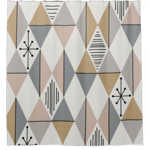 Atomic Age Art Diamonds Silver Gold