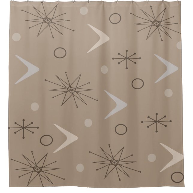 Atomic Age Boomerangs Starbursts Earth Tones (Front)