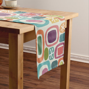 Atomic Age Fieldstones Colourful Short Table Runner