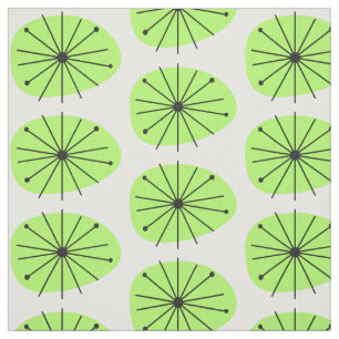 Atomic Age Lily Pad Print CUSTOM COLOR  Fabric