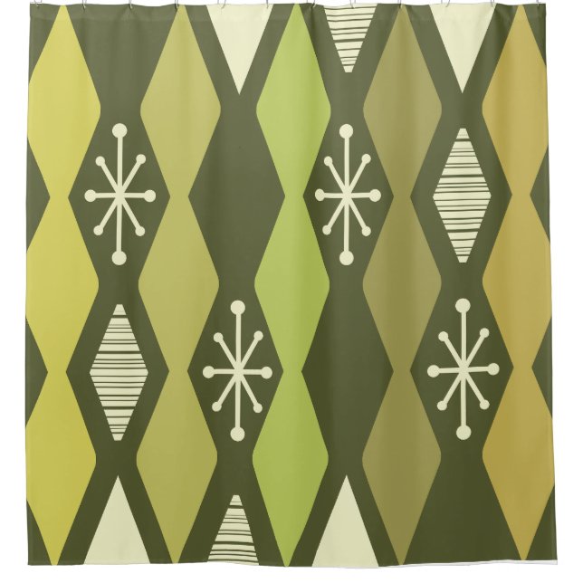 Atomic Age MCM Columns Olive Green (Front)