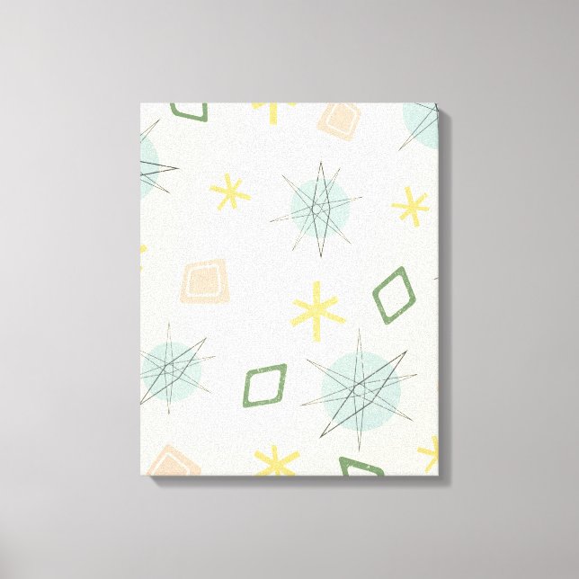 Atomic Age Planet Art Canvas Print (Front)