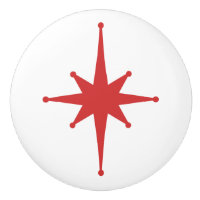 Atomic Age Retro 50s Starburst Single in Red