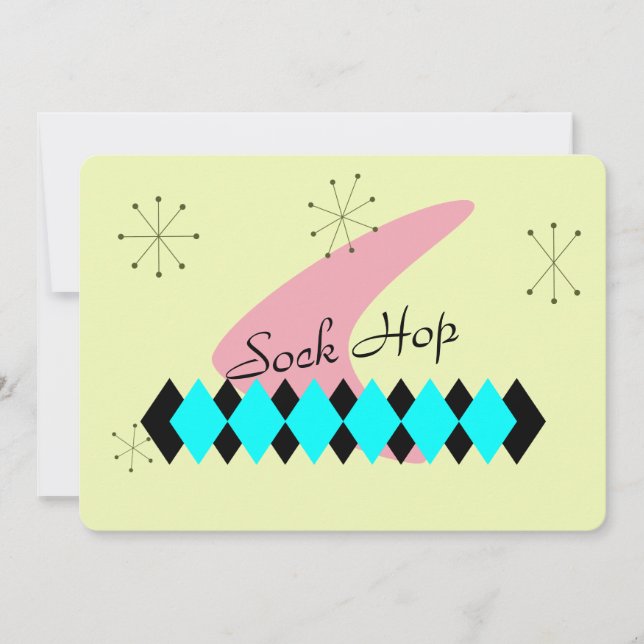 Atomic Age Retro Invitation (Front)