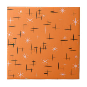 Atomic Age Retro Pattern Tile