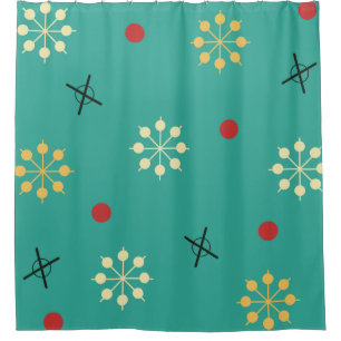 Atomic Age Sputnik Starbursts Turquoise