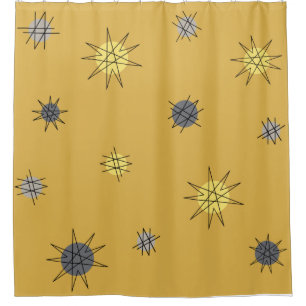 Atomic Age Starburst Planets Ochre Grey