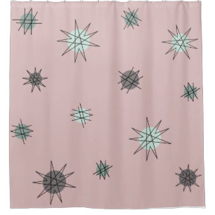 Atomic Age Starburst Planets Rose Pink