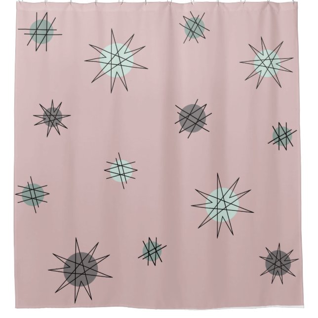 Atomic Age Starburst Planets Rose Pink (Front)