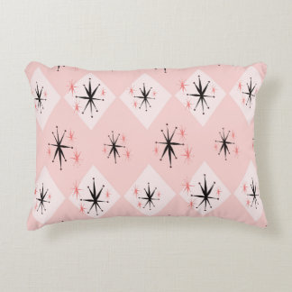 Atomic age starburst seamless pattern inspired by  accent pillow