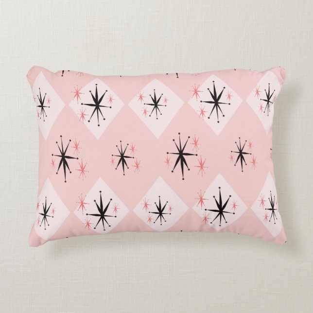 Atomic age starburst seamless pattern inspired by  accent pillow (Front)