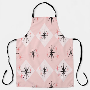 Atomic age starburst seamless pattern inspired by  apron