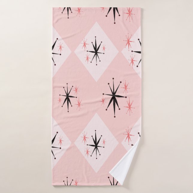 Atomic age starburst seamless pattern inspired by  bath towel (Bath Towel)