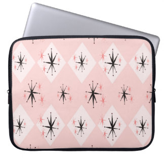 Atomic age starburst seamless pattern inspired by  laptop sleeve