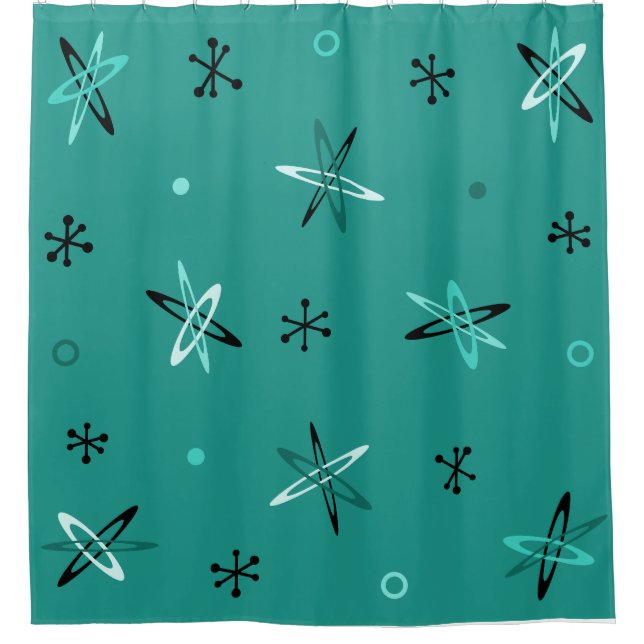 Atomic Age Starbursts Teal (Front)