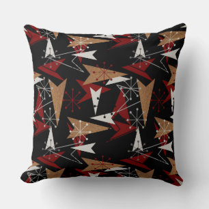 Atomic Arrows   Mid-Century Modern   Fifties Style Throw Pillow