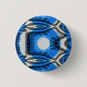 Atomic Blue 1 Inch Round Button