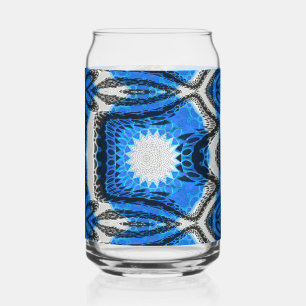 Atomic Blue Can Glass