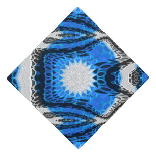 Atomic Blue Graduation Cap Topper