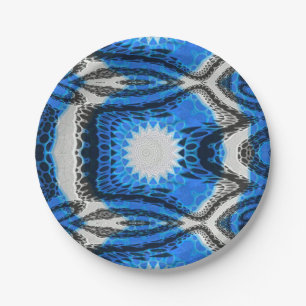 Atomic Blue Paper Plate