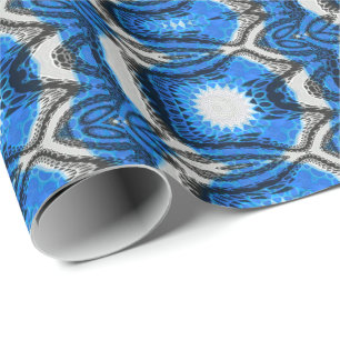 Atomic Blue Wrapping Paper