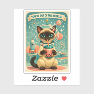 Atomic Boba Siamese Cat You're Out of this World