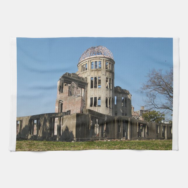 Atomic Bomb Dome, Hiroshima, Japan Kitchen Towel (Horizontal)