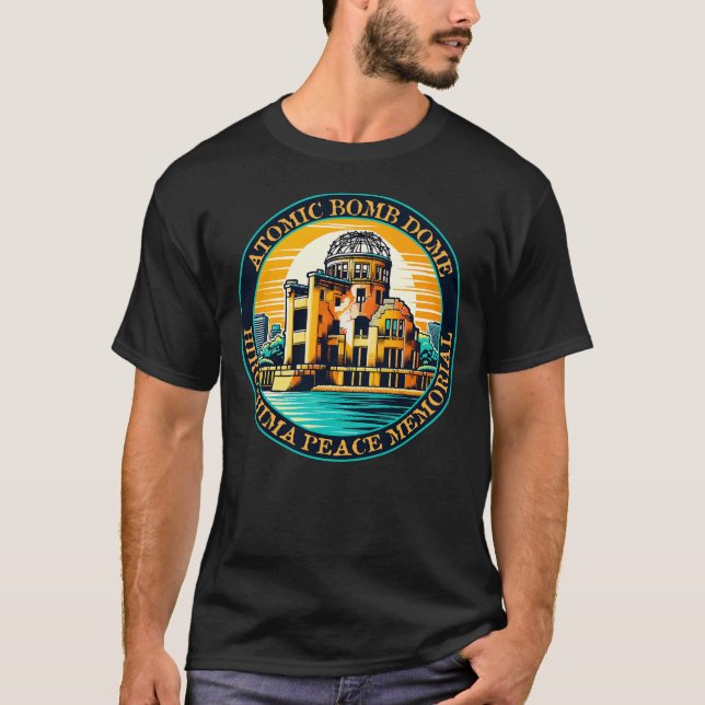Atomic Bomb Dome Hiroshima Peace Memorial T-Shirt (Front)