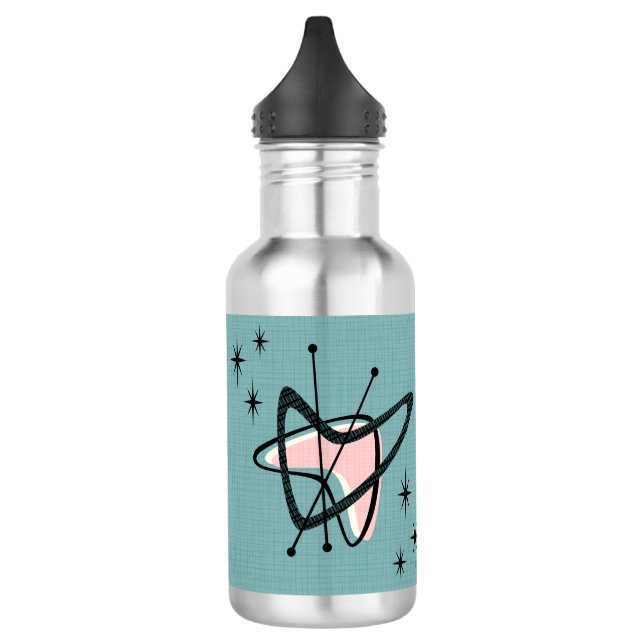 Atomic Boomerangs and Starbursts ©studioxtine 532 Ml Water Bottle (Left)