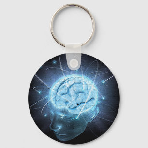 Atomic Brain Keychain