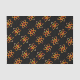 Atomic concept. tissue paper