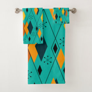 Atomic Diamonds Bath Towel Set