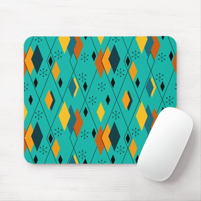 Atomic Diamonds  Mouse Pad (With Mouse)