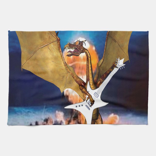 Atomic Dragon Kitchen Towel (Horizontal)