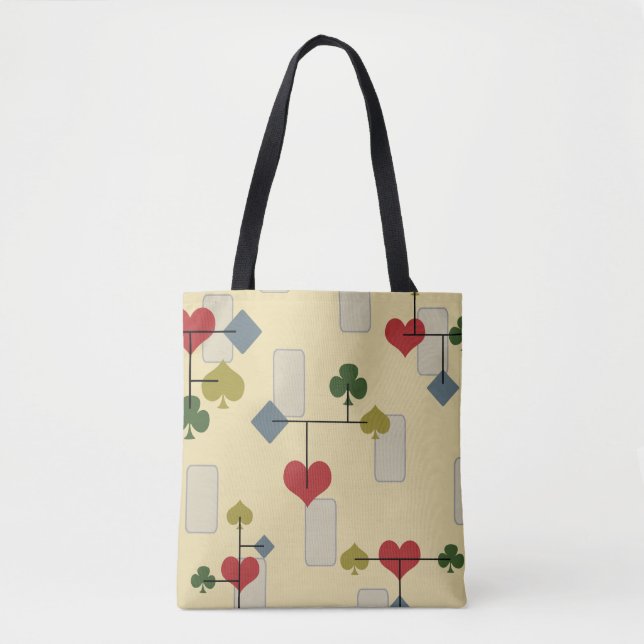 Atomic Era Card Suite Art Tote Bag (Front)