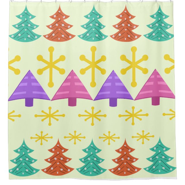 Atomic Era Christmas Trees Kitsch Light (Front)