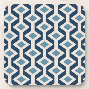 Atomic Era Inspired Geometric Pattern Coaster