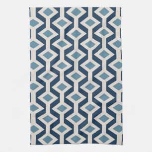 Atomic Era Inspired Geometric Pattern Kitchen Towel