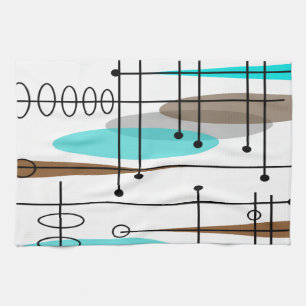 Atomic Era Inspired Mid-Century Design 13 Kitchen Towel