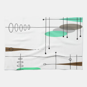 Atomic Era Inspired Mid-Century Design 14 Kitchen Towel